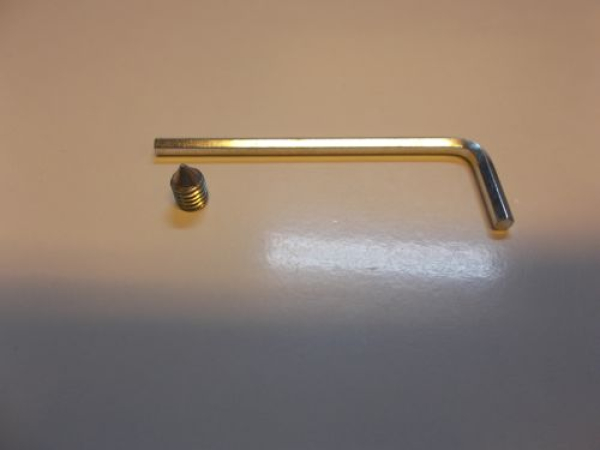 Madenschrauben- und Schlüsselset,  M6 x 9 mm